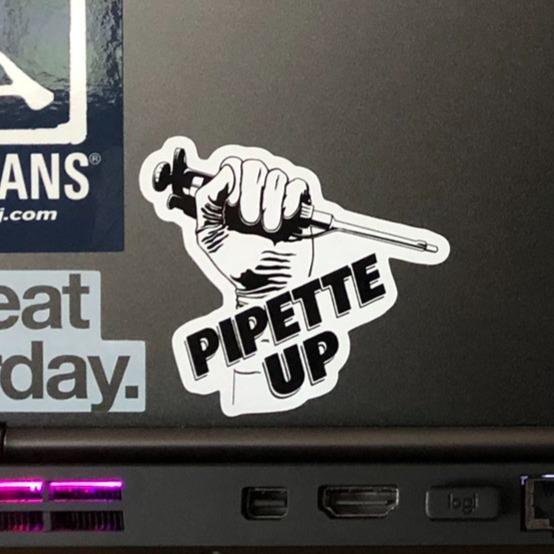 Pipette Up Sticker