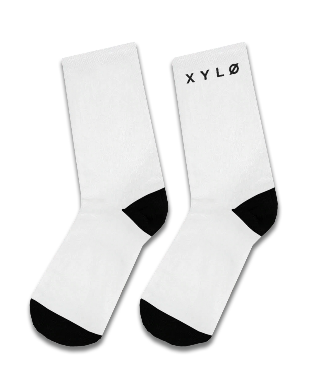 XYLØ LOGO CREW SOCKS - WHITE